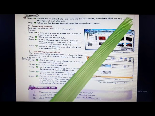 Class - 5        Subject - Computer    Chapter-4  (Part-3)   Inserting Objects in MS Word 2010