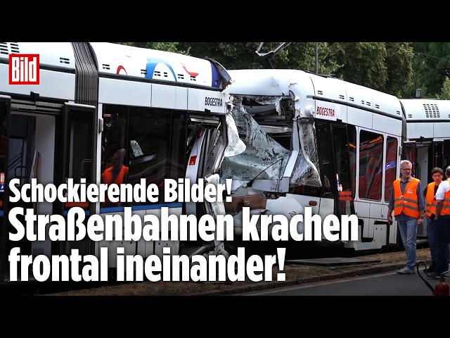 NRW: Schwerer Tram-Unfall in Gelsenkirchen! Heftige Kollision mit 25 Verletzten – Polizei ermittelt!