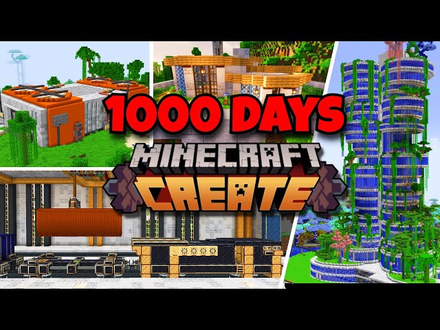 1000 days FULL MOVIE | Minecraft Create Mod | EP: 1-5