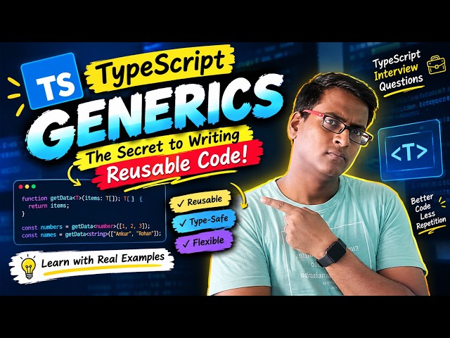 🔥 Generics in TypeScript — The Secret to Writing Reusable Code! 🤯