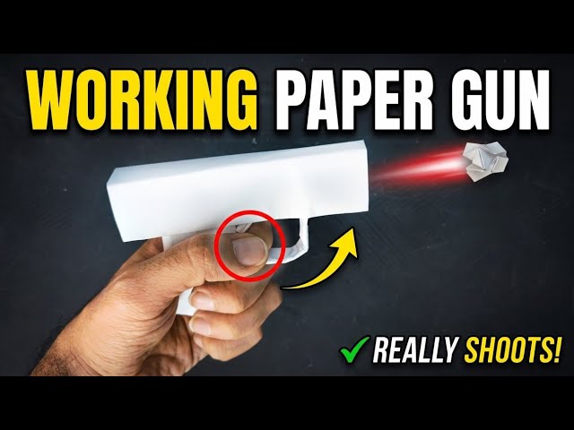 How to Make a Paper Gun that REALLY Shoots! (Easy DIY)