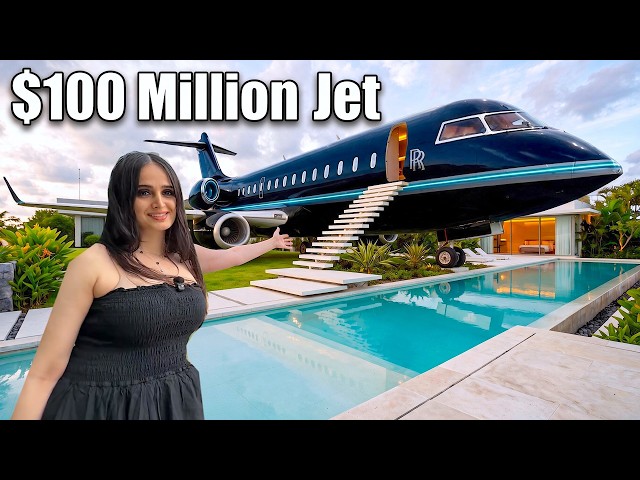 Inside Billionaires $100,000,000 Private Jet Mansion !!!