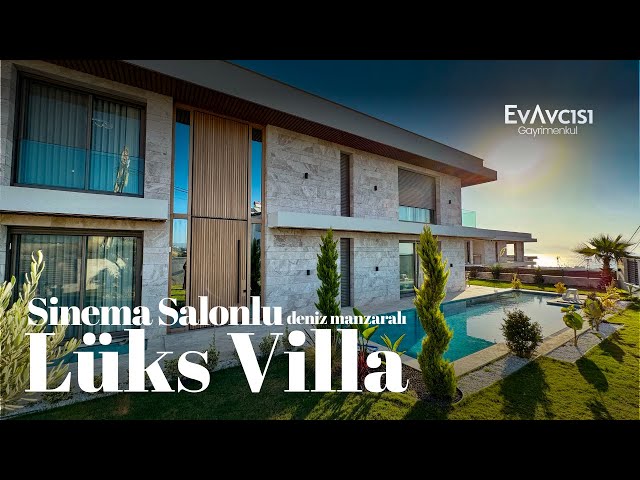 Luxury Sea View Villa with Cinema in Kuşadası I Kuşadası Villa for Sale 361