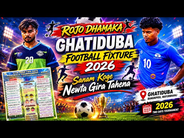Rojo Dhamaka Ghatiduba Football Fixture 2026 || Big High Voltage Football Fixture Update Video 
