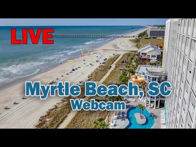 Gorgeous day in Myrtle Beach! Live look from Crown Reef Beach Resort and Waterpark!