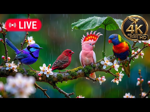 Birdsong & Piano 4K | Morning Nature Sounds for Positive Energy and Relaxation