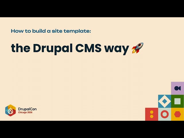You can (and should!) build a site template