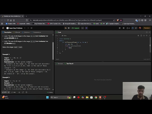 leetcode problem 2894 || yt video  on leetcode problem solving