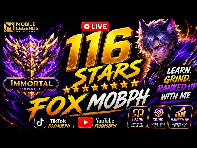 🔴LIVE NOW!! TIPS AND TRICKS MOBILE LEGENDS (FOXMOBPH)  IMMORTAL RANK