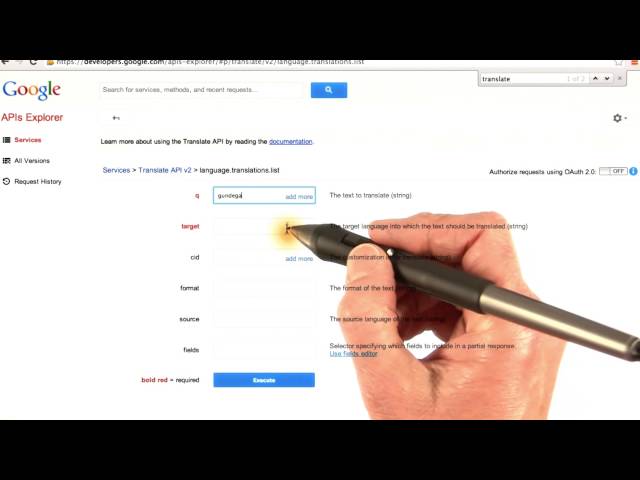 Translate API - Developing Scalable Apps with Java