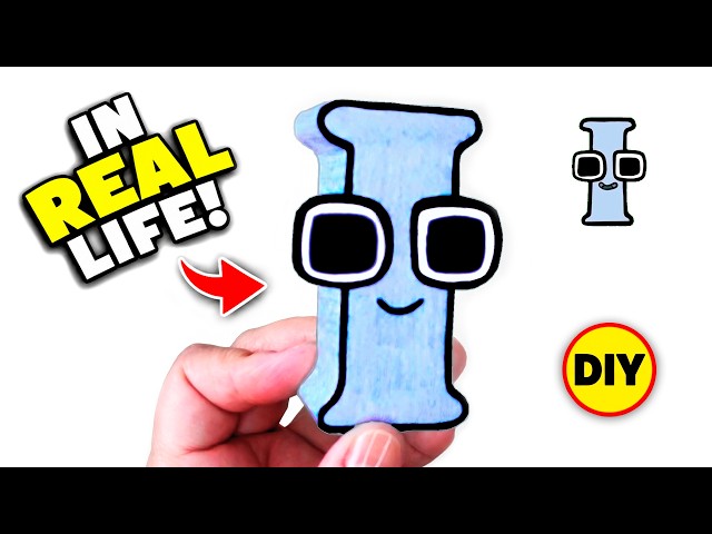 Alphabet Lore in Real Life! DIY Letter I (3D Paper Craft Tutorial)