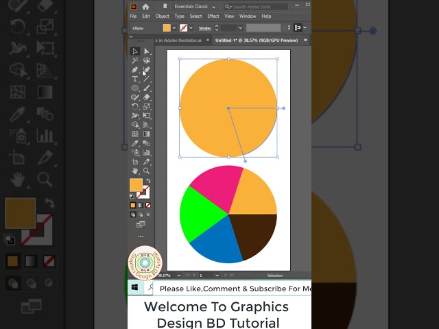 how To Divide A Circle In Illustrator | Divide A Circle Into Equal Part In Adobe Illustrator CC