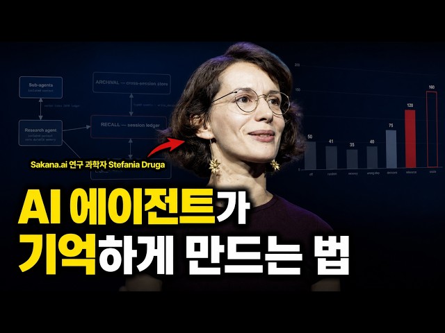 [한영자막] 장시간 AI 에이전트가 기억을 잃지 않게 만드는 법 — Stefania Druga, Sakana.ai