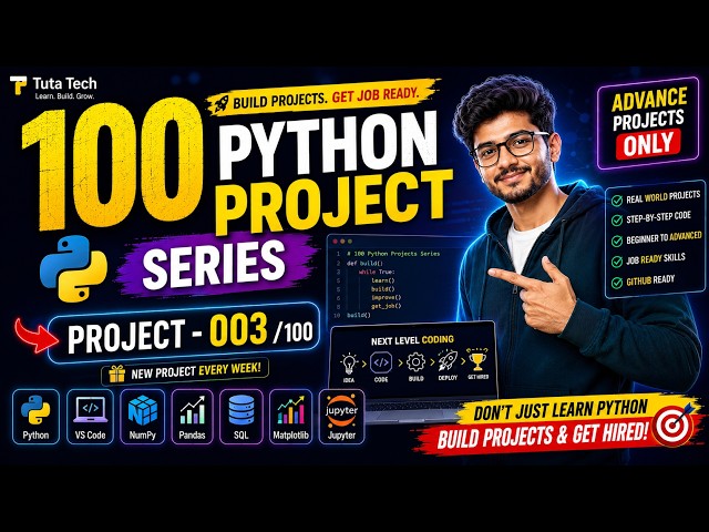 Python Project #3: Student Grade System | 100 Python Project Series | Tuta Tech