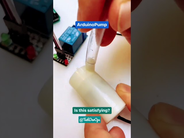 Arduino UNO pumping waste water #iot #arduino #diy #raspberrypi #engineering #botnet #electronics