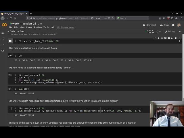 Python in Finance: Defining Functions and Data Types (Session 1 Part 2)