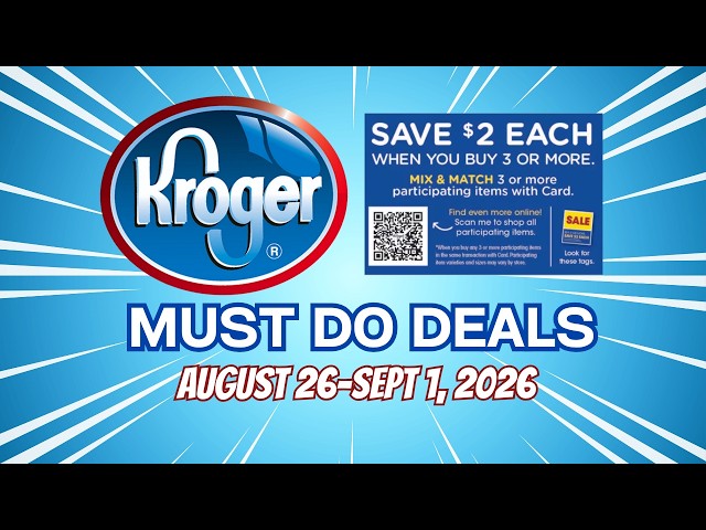 *RUN DEALS* Kroger MUST DO Deals for 8/26-9/1 | MEGA SALE, BOGO, 5x Digitals, & MORE