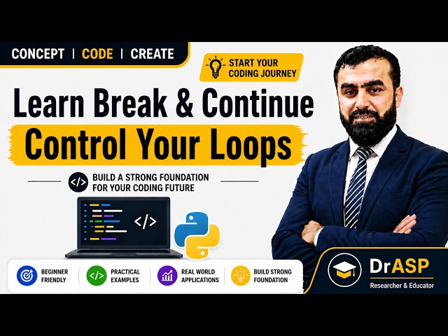Break & Continue Statements in Python Explained | Beginner Friendly