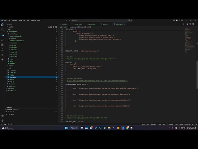 CS50W project 1 WIKI