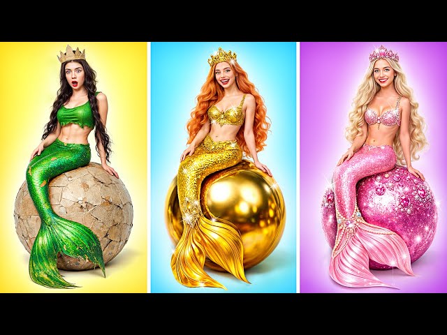 Rica VS Pobre VS Mega Rica Sirena | Desafío Loco Multi DO Girls