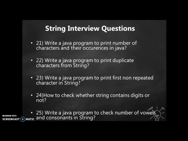 25 String interview questions in java