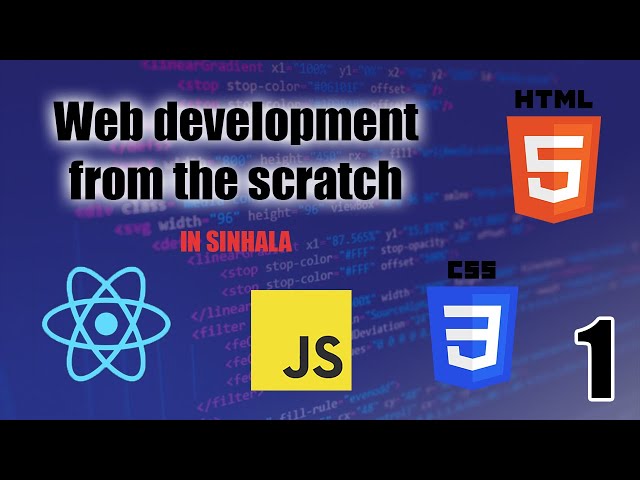 Web development from the scratch in Sinhala - 01