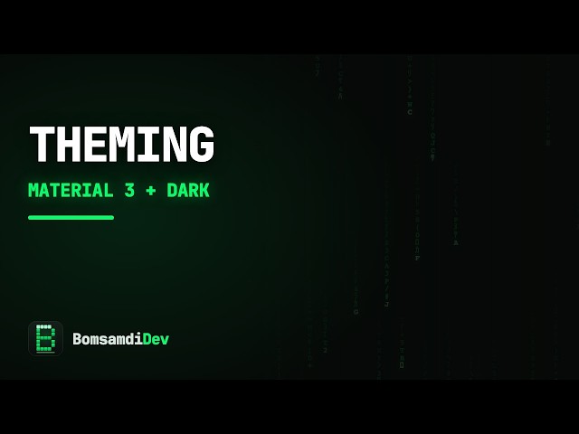 Material 3 Theming and Dark Mode in Flutter — Intermediate Tutorial