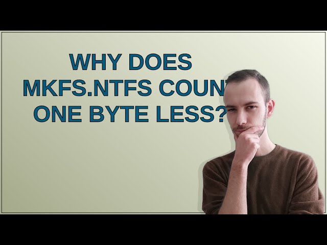 Unix: Why does mkfs.ntfs count one Byte less?
