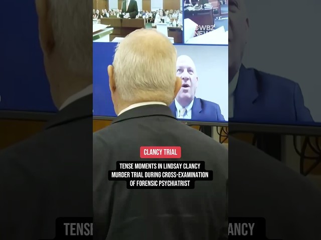 Tense moments in Lindsay Clancy murder trial during cross-examination of forensic pyschiatrist