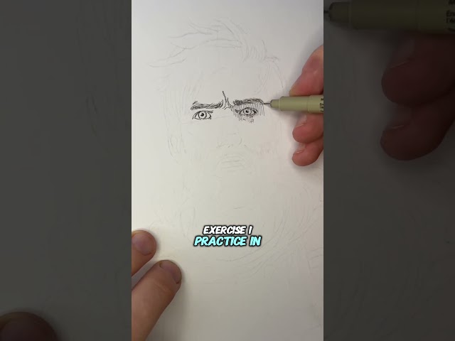 2 simple drawing exercises 10 minutes per day.