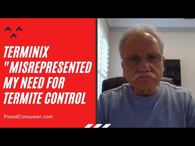 Terminix Reviews  - They misrepresented my need for termite control