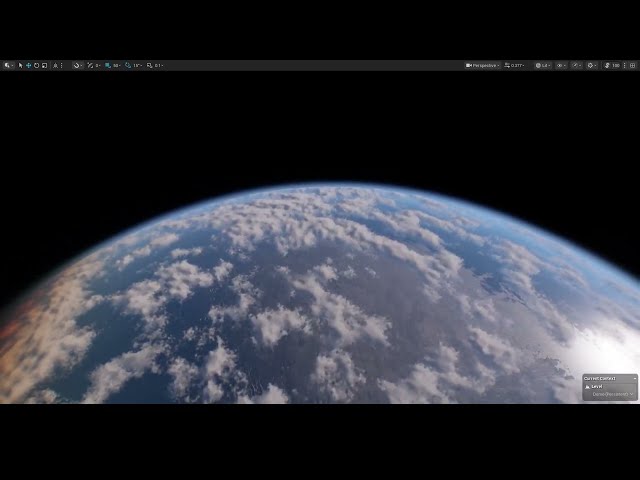 Planet-wide Volumetric Clouds Test