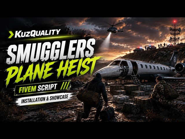 KuzQuality - Smugglers Plane Heist | FiveM Script Installation & Showcase (QBCore/ESX)