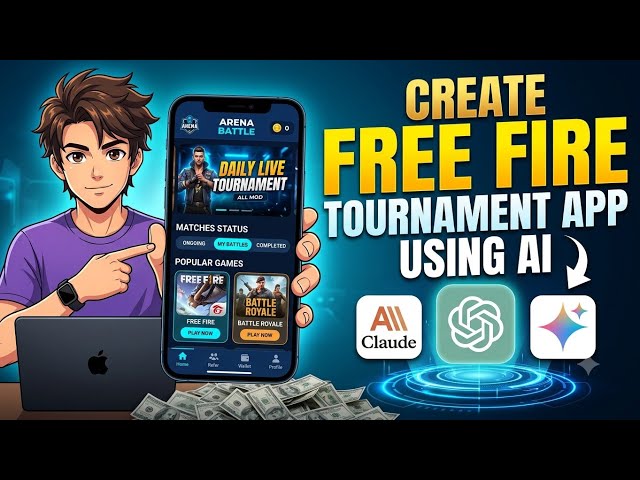 Free Fire Tournament App Kaise Banaye | Esports App With Admin Panel | Full Setup Tutorial AI app