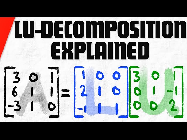 LU-Decomposition of a Matrix Explained | Linear Algebra