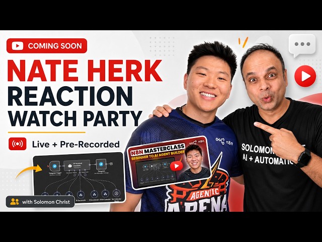 Nate Herk Reaction Watch Party, n8n Tips and Tricks, 12 Claude Code Features? APIs, STORM + MORE