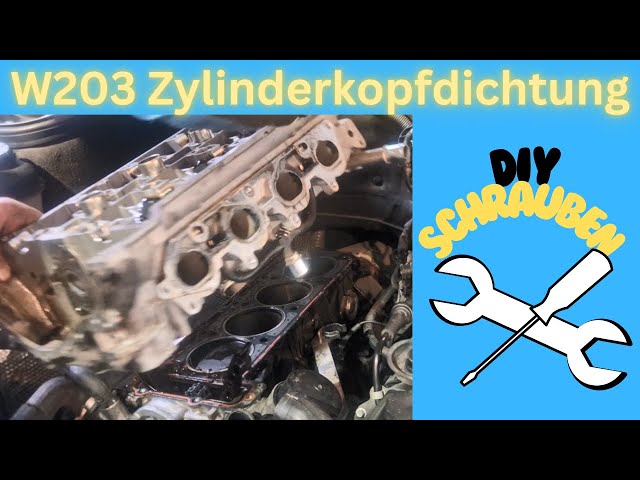 Zylinderkopf demontieren M111 W203 C200 Schnelldurchlauf