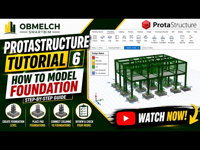 🏗️ ProtaStructure Tutorial 6 | How to Model Foundations