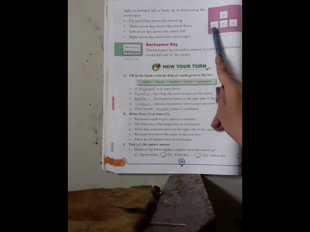 CLASS 2, COMPUTER, CH 4, KEYBOARD AND ITS FUNCTION