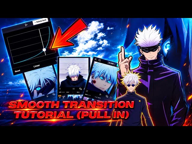 Smooth transition tutorial capcut (pull in) 💔