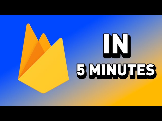 world's shortest FIREBASE tutorial