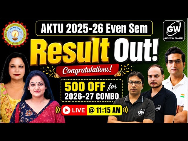 🎉 AKTU 4th & 6th Semester Result OUT | Congratulations Students! 🎊