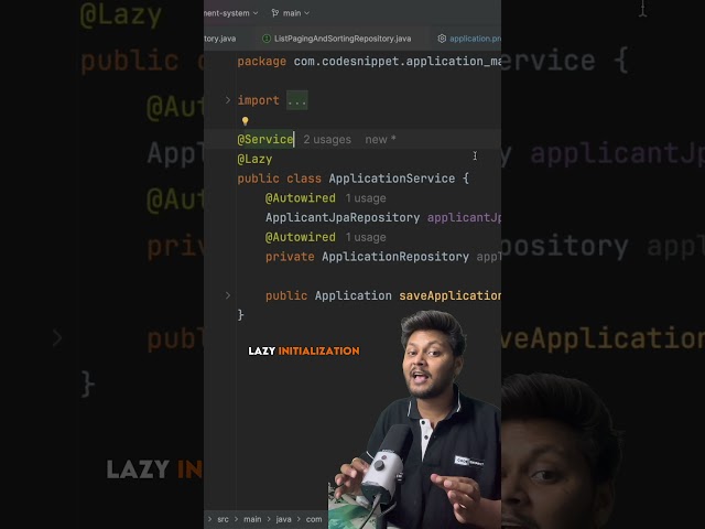 How To Make Lazy Initialisation Default In Spring Boot ✅ #springboot
