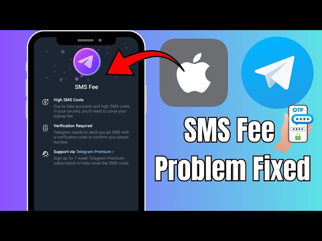 Telegram SMS Fee Problem Fixed in iPhone | Easy Solution