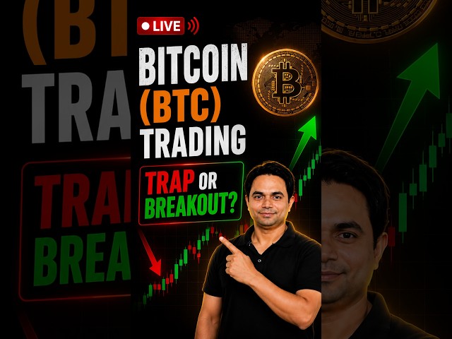 🔴 LIVE Bitcoin (BTC) Trading: Trap or Breakout? | #techhelpinhindi #livefeed