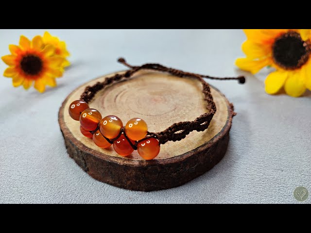 DIY Macrame Bracelet With Beads | Beaded Bracelet Tutorial