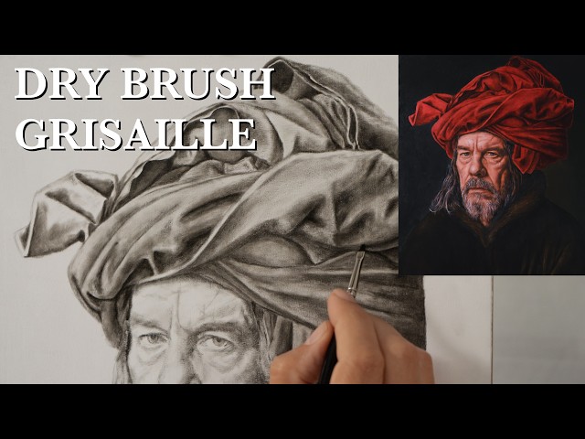 Dry Brush Grisaille in Oils – Inspired by Jan van Eyck (Part 1)