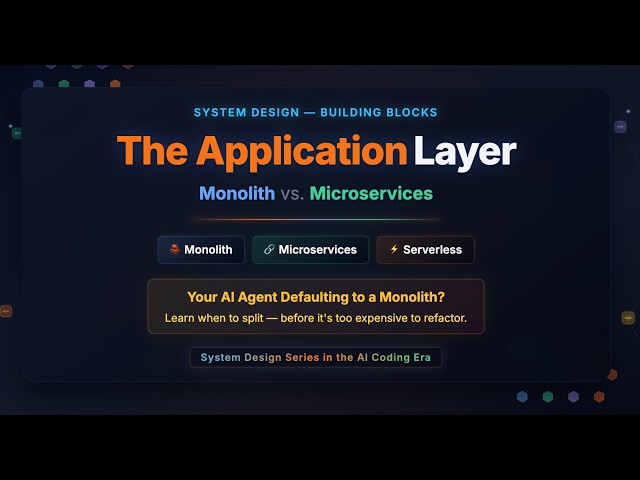 Application Layer: Monolith vs Microservices — When to Split and What It Actually Costs