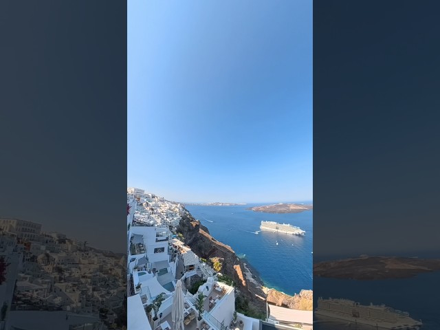 Fira, Santorini 🇬🇷 A Walk Through Greece’s Iconic Cliffside #travel #travelvlog