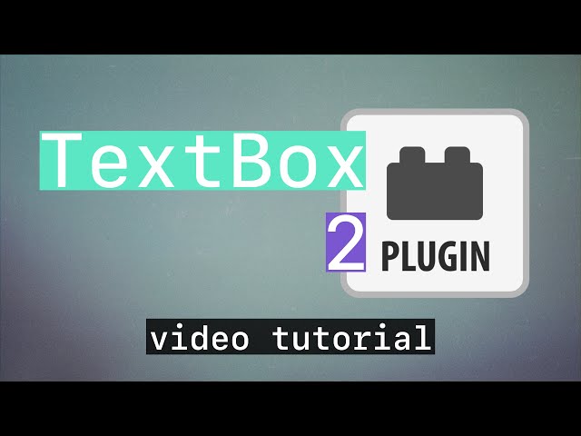 TextBox 2  for After Effects Tutorial